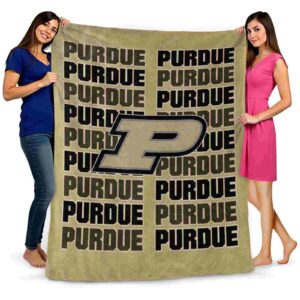 purdue boilermakers fan pride gold blanket fashion forward