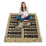 purdue boilermakers fan pride gold blanket best selling
