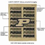 purdue boilermakers fan pride gold blanket best selling