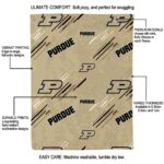 purdue boilermakers fan spirit gold blanket best selling