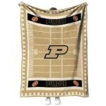 purdue boilermakers football field gold blanket best selling