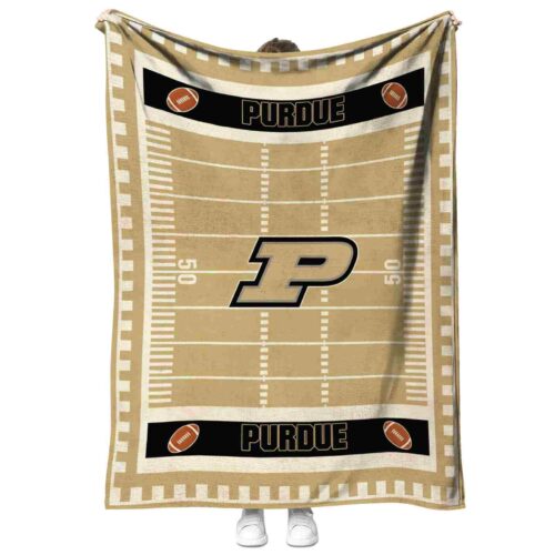 purdue boilermakers football field gold blanket best selling