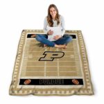 purdue boilermakers football field gold blanket best selling