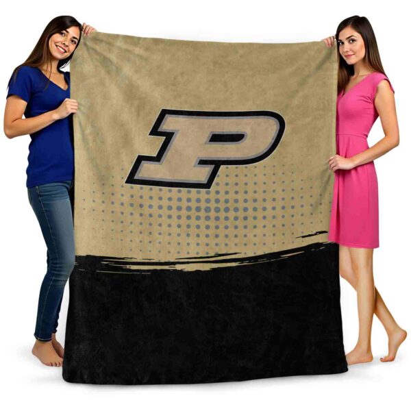 purdue boilermakers gradient dots gold blanket fashion forward