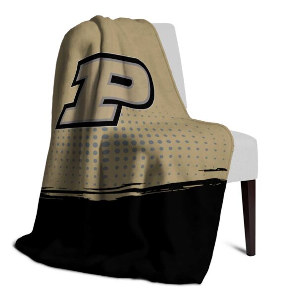 purdue boilermakers gradient dots gold blanket top rated