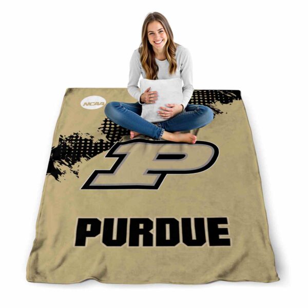 purdue boilermakers grunge texture gold blanket high quality
