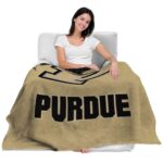 purdue boilermakers grunge texture gold blanket latest model