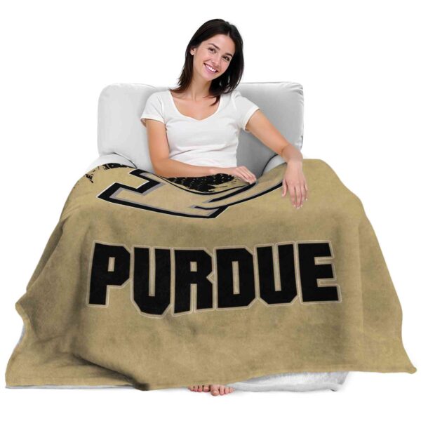 purdue boilermakers grunge texture gold blanket latest model