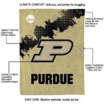 purdue boilermakers grunge texture gold blanket new arrival