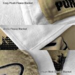 purdue boilermakers grunge texture gold blanket premium grade