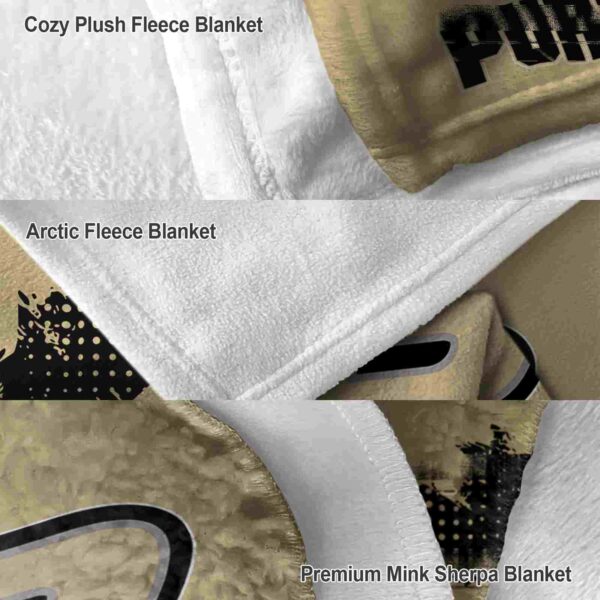 purdue boilermakers grunge texture gold blanket premium grade
