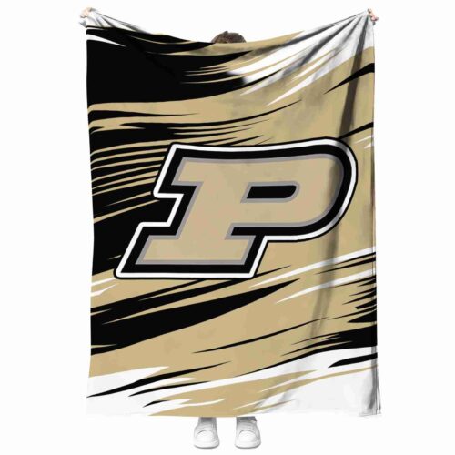 purdue boilermakers paint streaks gold white blanket best selling
