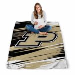 purdue boilermakers paint streaks gold white blanket best selling