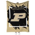 purdue boilermakers splatter effect gold blanket best selling