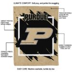 purdue boilermakers splatter effect gold blanket best selling