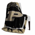 purdue boilermakers splatter effect gold blanket best selling