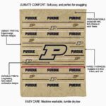 purdue boilermakers striped pattern gold blanket best selling