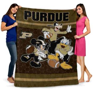 purdue boilermakers three musketeers gold blanket fashion forward