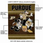 purdue boilermakers three musketeers gold blanket new arrival