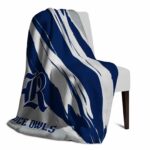 rice owls brushstrokes navy blue white blanket top rated