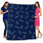 rice owls diehard fans navy blue blanket best selling