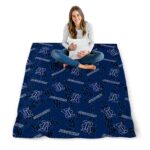 rice owls diehard fans navy blue blanket best selling