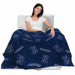 rice owls diehard fans navy blue blanket best selling