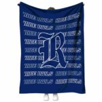 rice owls fan pride navy blue blanket best selling