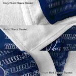 rice owls fan pride navy blue blanket best selling