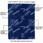 rice owls fan spirit navy blue blanket new arrival