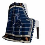 rice owls football field navy blue blanket top rated