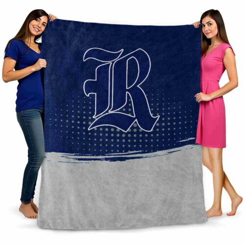 rice owls gradient dots navy blue blanket fashion forward