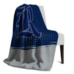 rice owls gradient dots navy blue blanket top rated