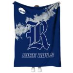 rice owls grunge texture navy blue blanket best selling