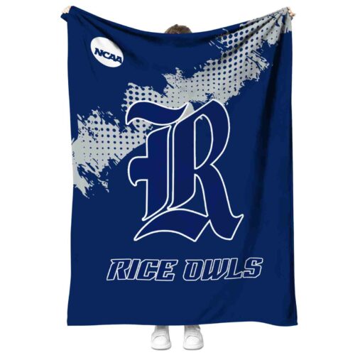 rice owls grunge texture navy blue blanket best selling