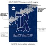 rice owls grunge texture navy blue blanket best selling