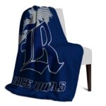 rice owls grunge texture navy blue blanket best selling