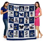 rice owls mickey minnie navy blue white blanket best selling