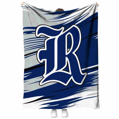 rice owls paint streaks navy blue white blanket best selling