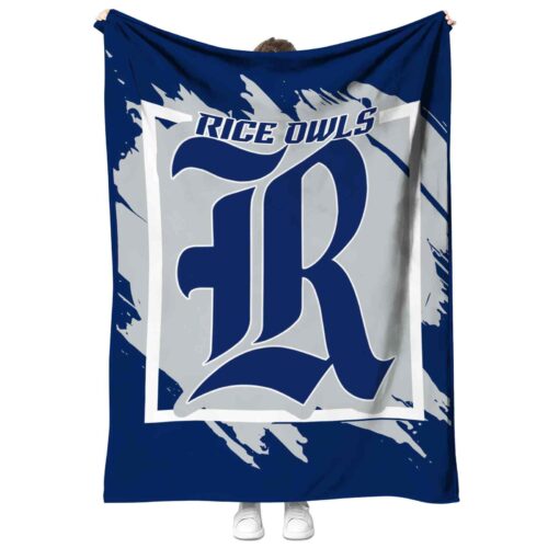 rice owls splatter effect navy blue blanket best selling