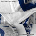 rice owls splatter effect navy blue blanket premium grade