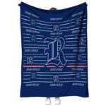 Rice Owls Striped Pattern Navy Blue Blanket 1 rice owls striped pattern navy blue blanket best selling
