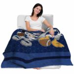 rice owls three musketeers navy blue blanket best selling
