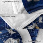 rice owls three musketeers navy blue blanket best selling