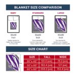 sacramento kings brushstrokes purple white blanket best selling