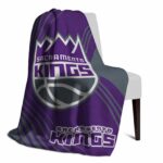 sacramento kings diagonal stripes purple blanket top rated