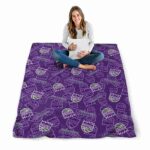 sacramento kings diehard fans purple blanket high quality