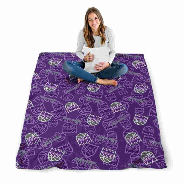 sacramento kings diehard fans purple blanket high quality