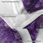 sacramento kings diehard fans purple blanket premium grade