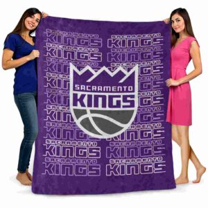 sacramento kings fan pride purple blanket fashion forward